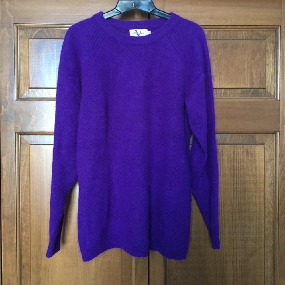 purple sweater